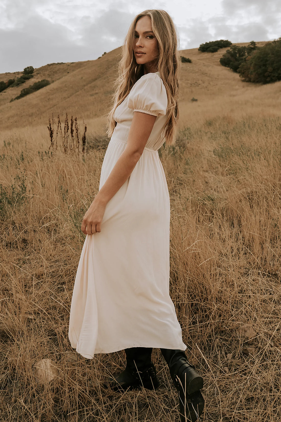 Kaydence Maxi Dress in Cream