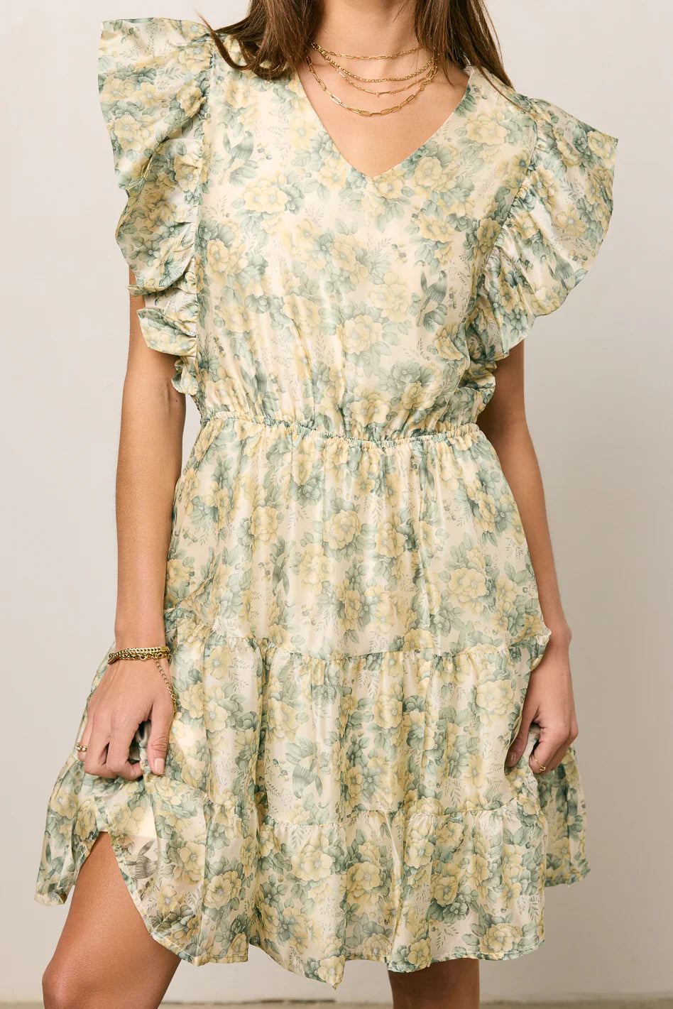 Katrina Ruffled Mini Dress