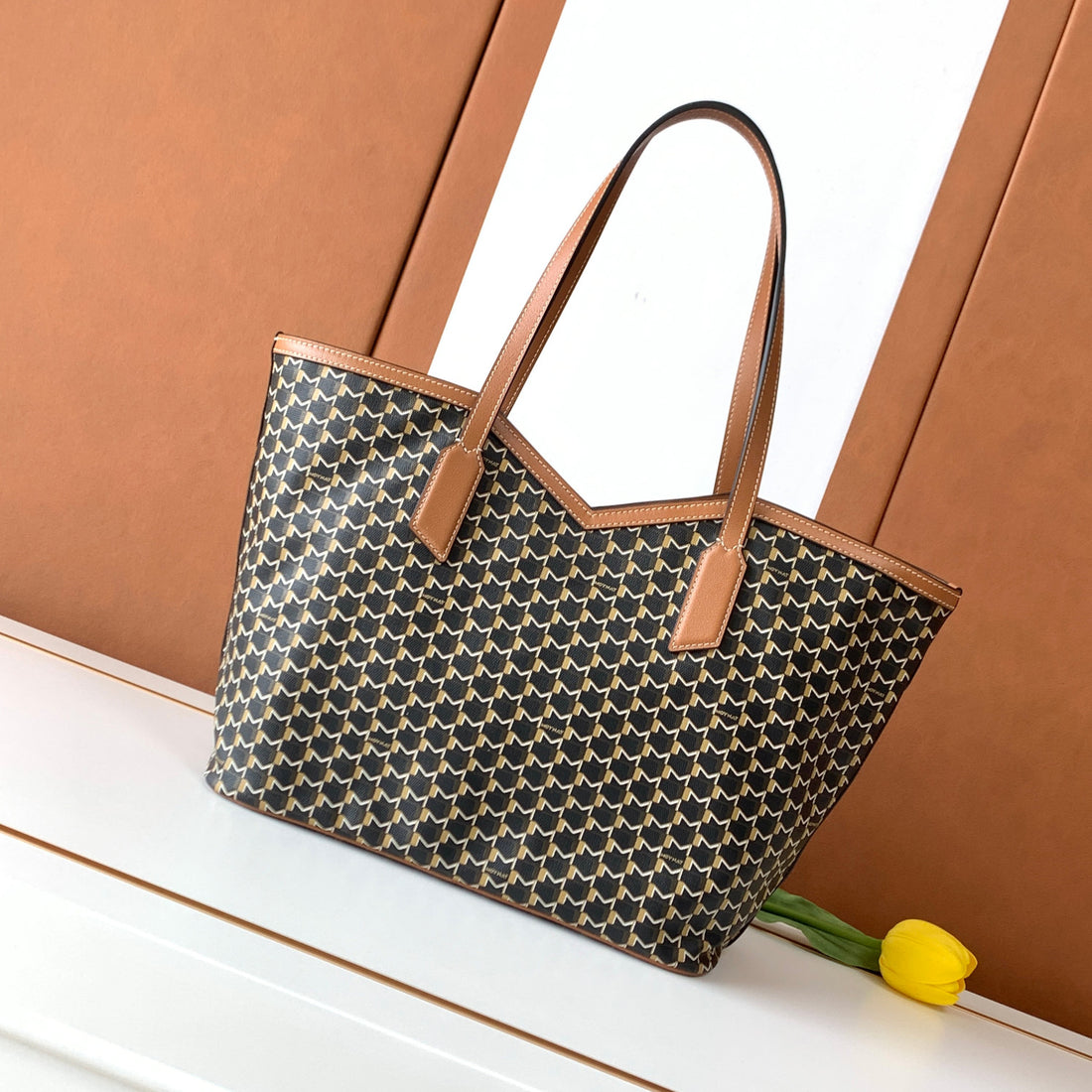 Moynat M Canvas Women's Fashion Classic Hook And Eye Closure Design Canvas Tote Bag Handbag Shoulder Bag Bags #78697