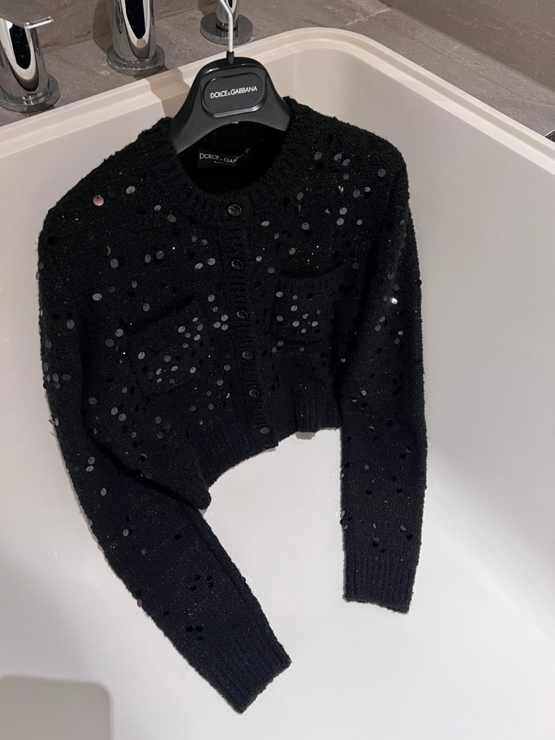Dolce Gabbana Women's Wool blend Cardigan in Black #333095