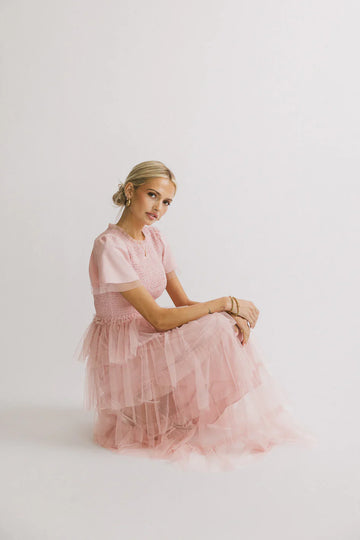 Marcella Ruffle Midi Dress