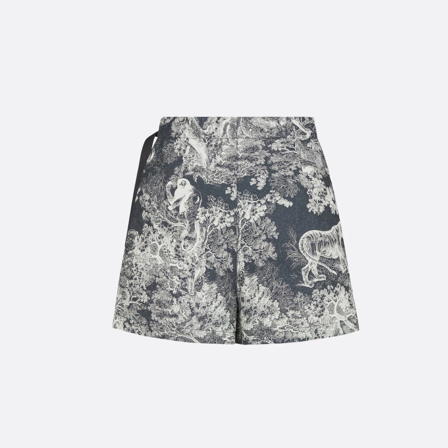 Dioriviera Women's Spring/autumn Fashion Classic Sauvage Printed Pattern Hooded Zipper Jacket High Waisted Short Casual Skirt Pants Shorts Suit Set #78378