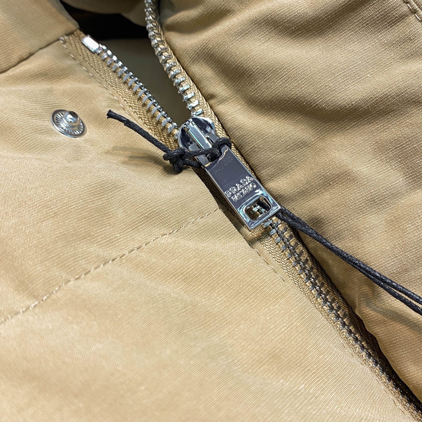 Prada Brown Down Filled Technical Puffer Jacket #333729