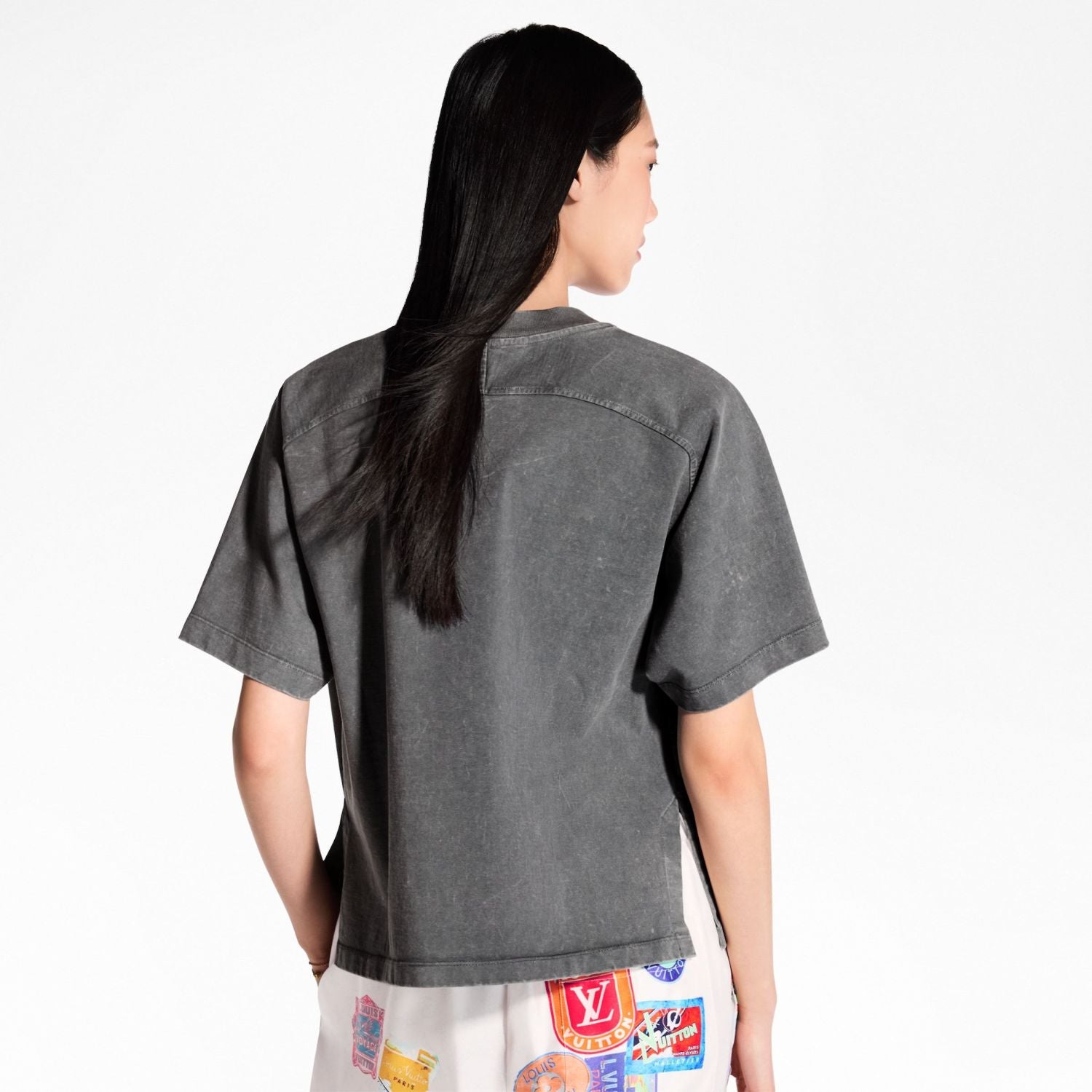 Louis Vuitton Vintage Effect T-shirt Shorts #317096