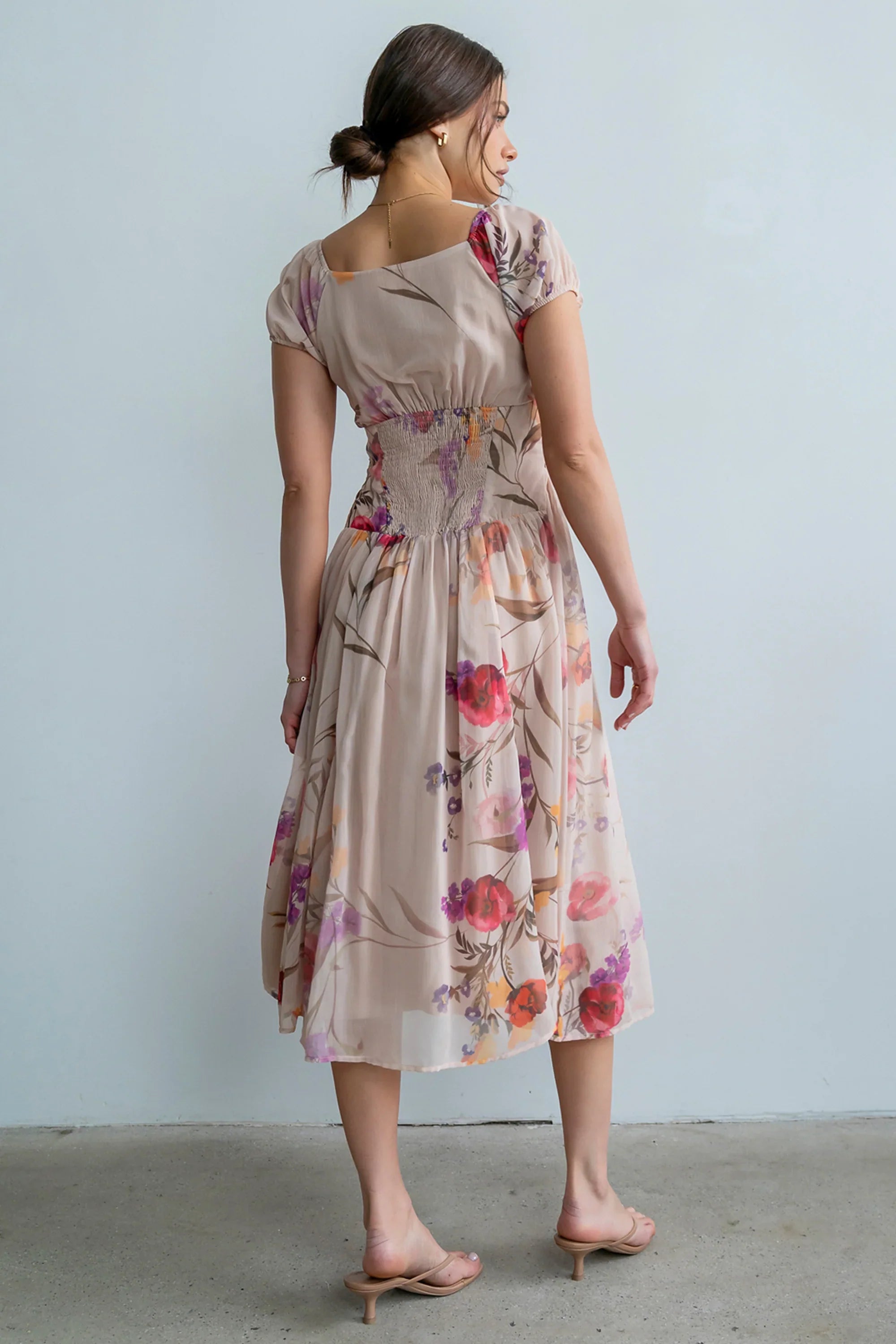 Carly Floral Midi Dress