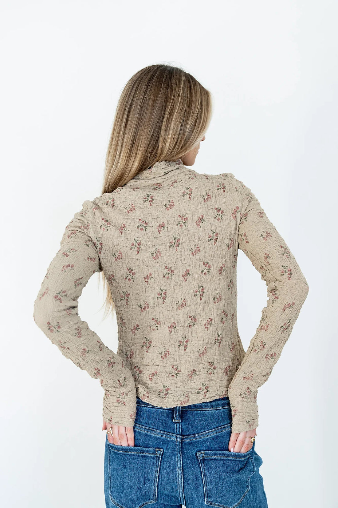 Marty Floral Textured Top
