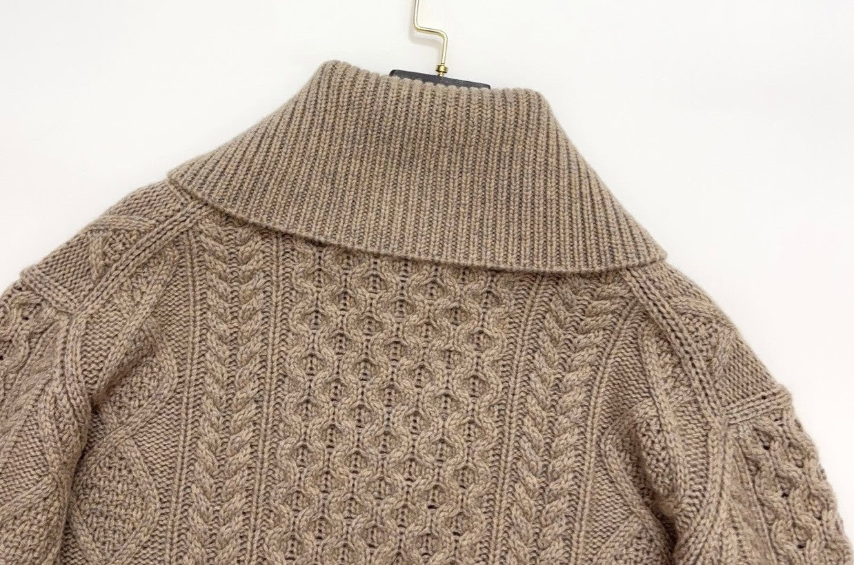 Loro Piana Eyre Cardigan Baby Cashmere Praline BrownMelange #336655