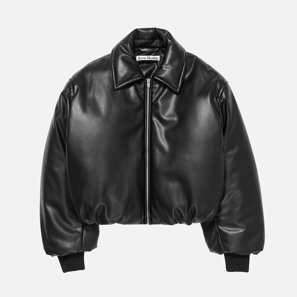Acne Studios Hooded faux leather jacket #336625