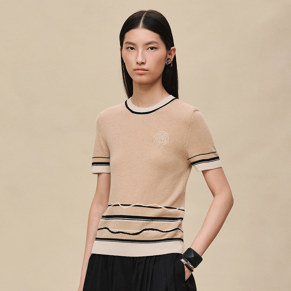 Herm¨¨s Ex-Libris short-sleeve sweater #377273