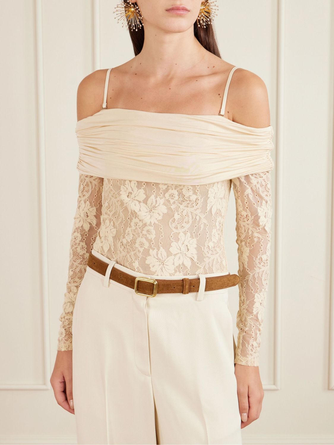 Zimmermann Rebellion Draped Bodysuit #337254