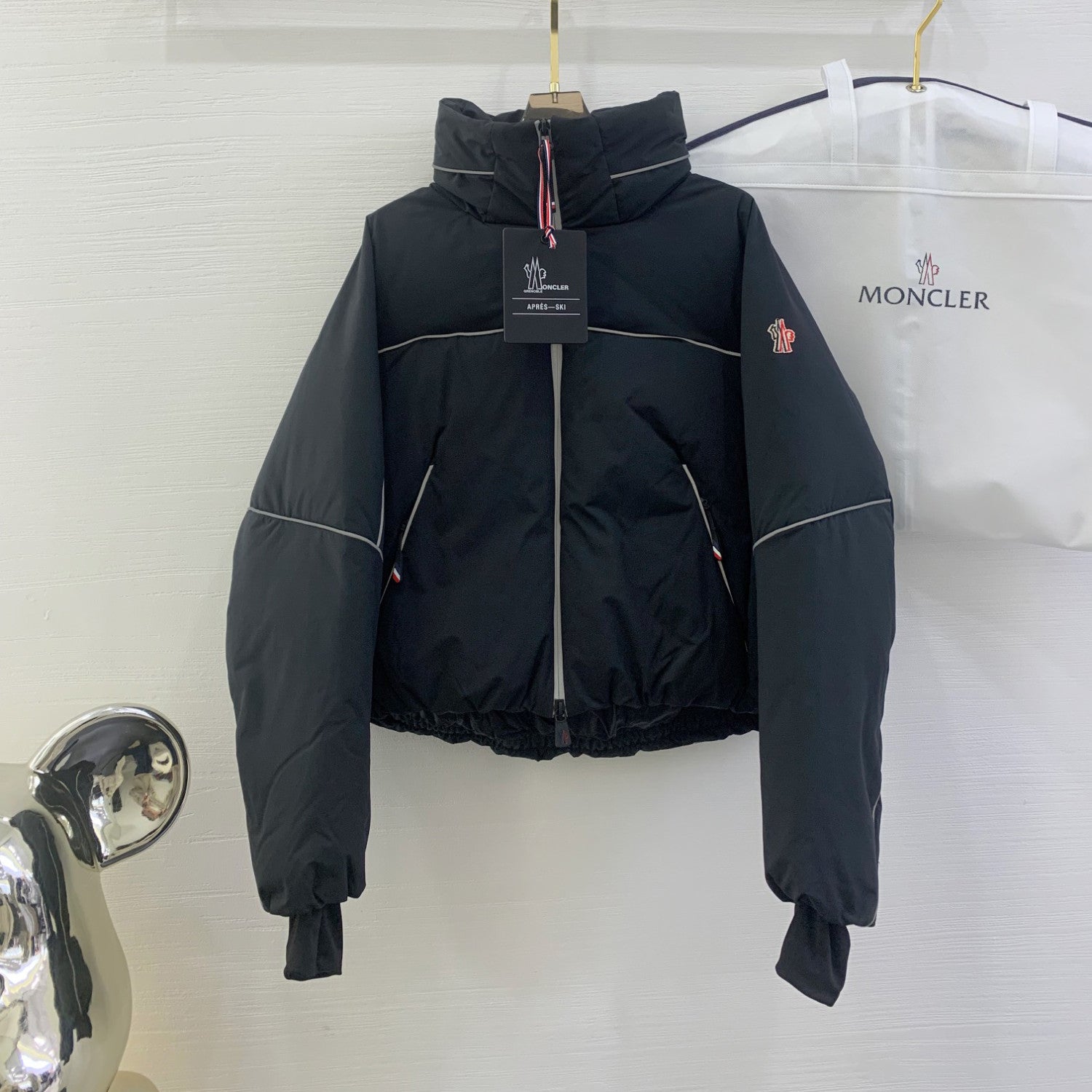 Moncler Men's And Women's Winter Fashion Casual High Neck Zipper Stand Up Collar Short Down Puffer Jacket Ski Down Coat Jacket #78773