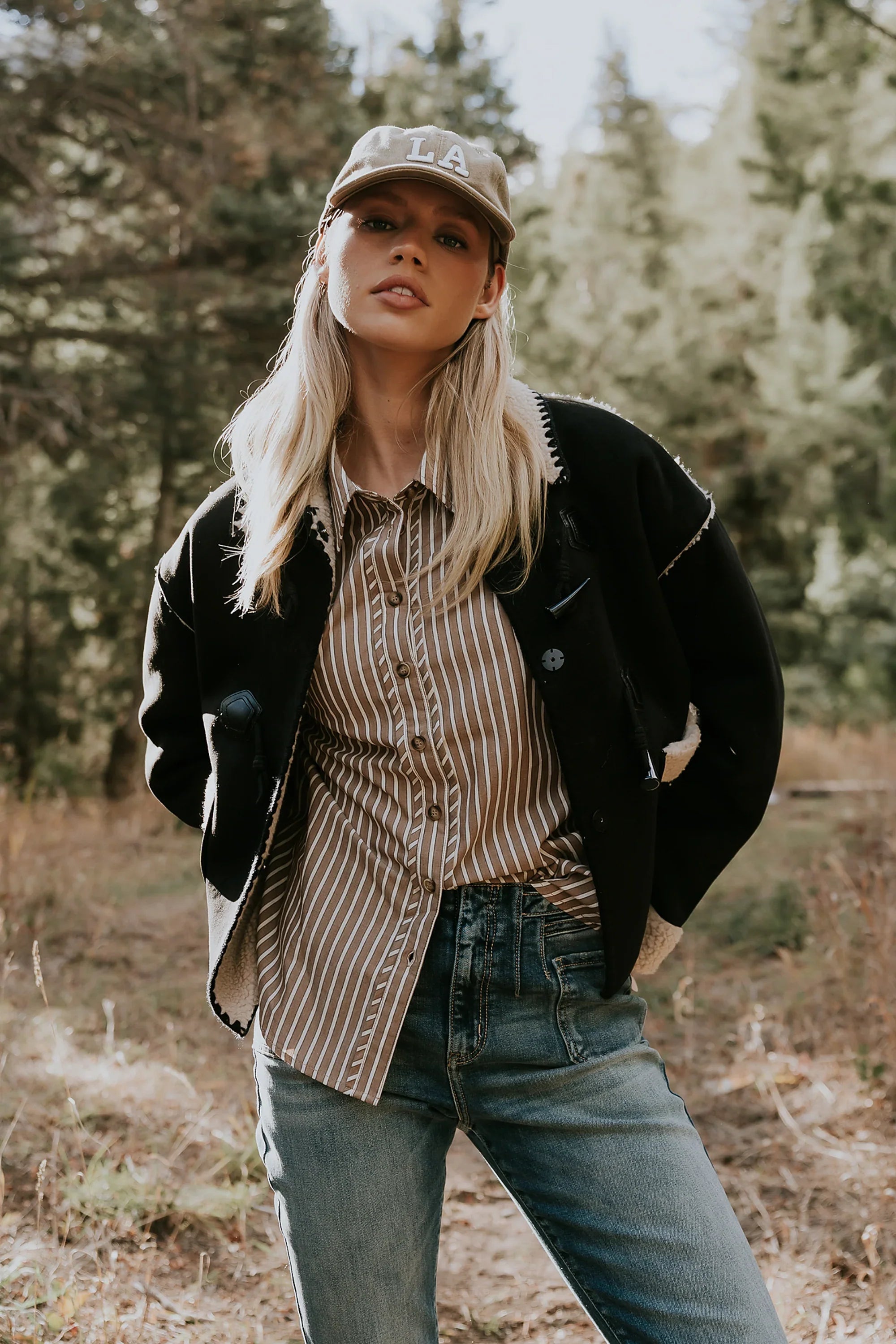 Ginny Striped Button Up