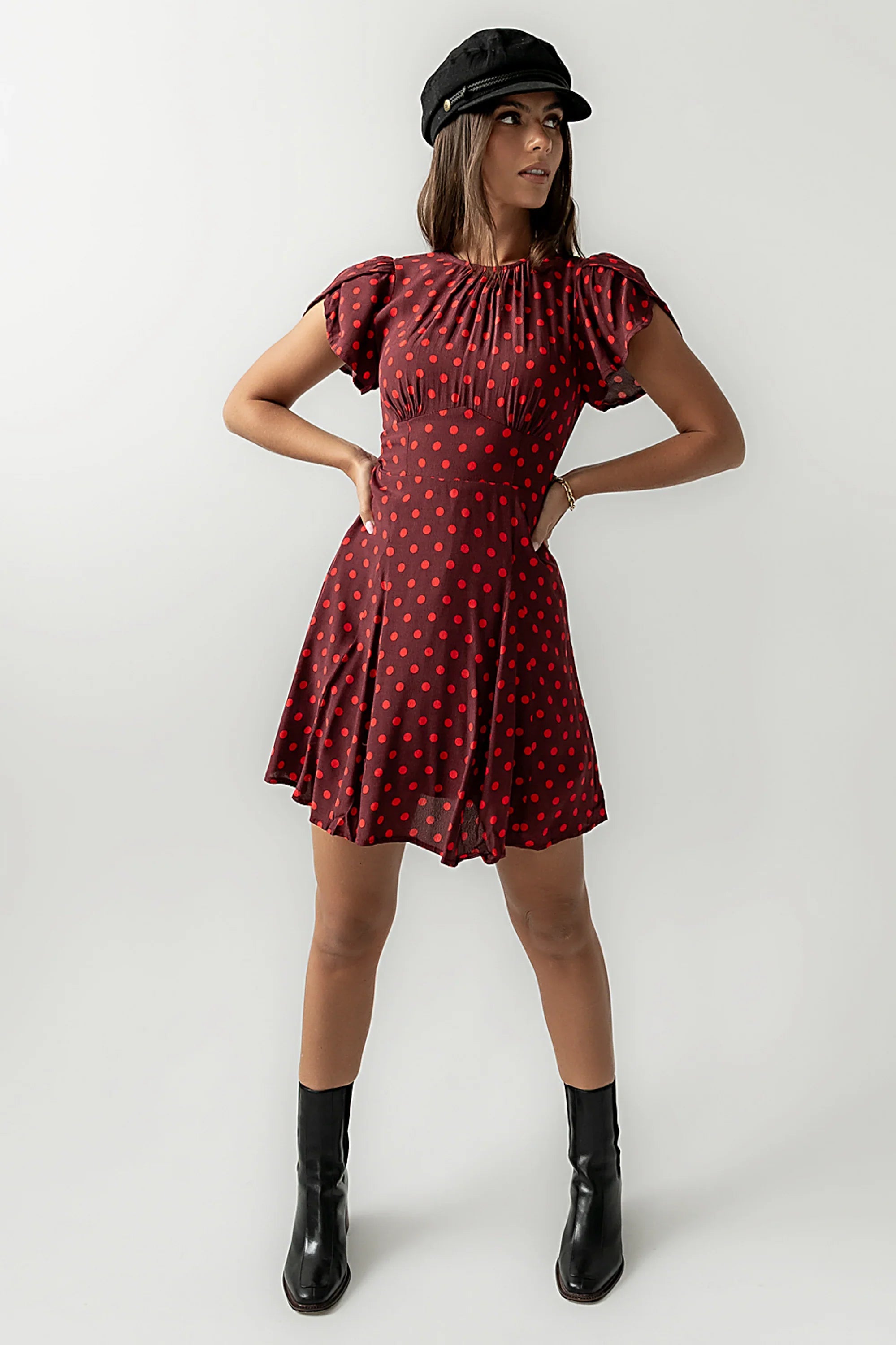Brandy Polka Dot Mini Dress