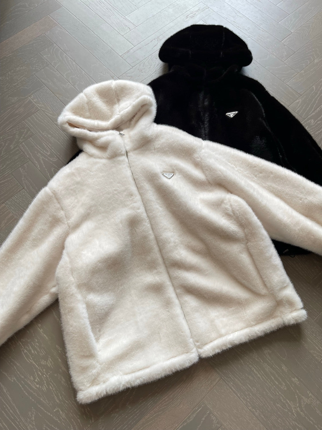 Prada White Reversible Aspen Jacket #336216