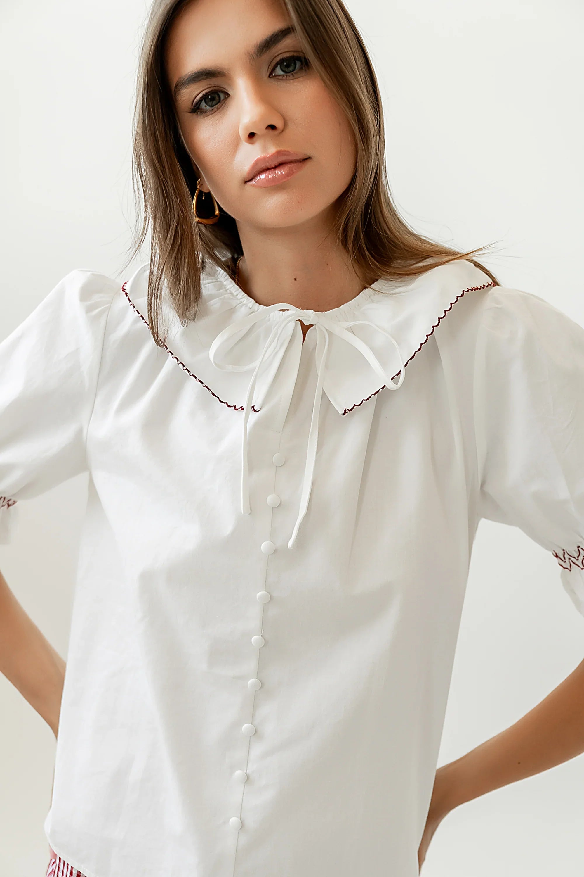 Gemma Collared Blouse