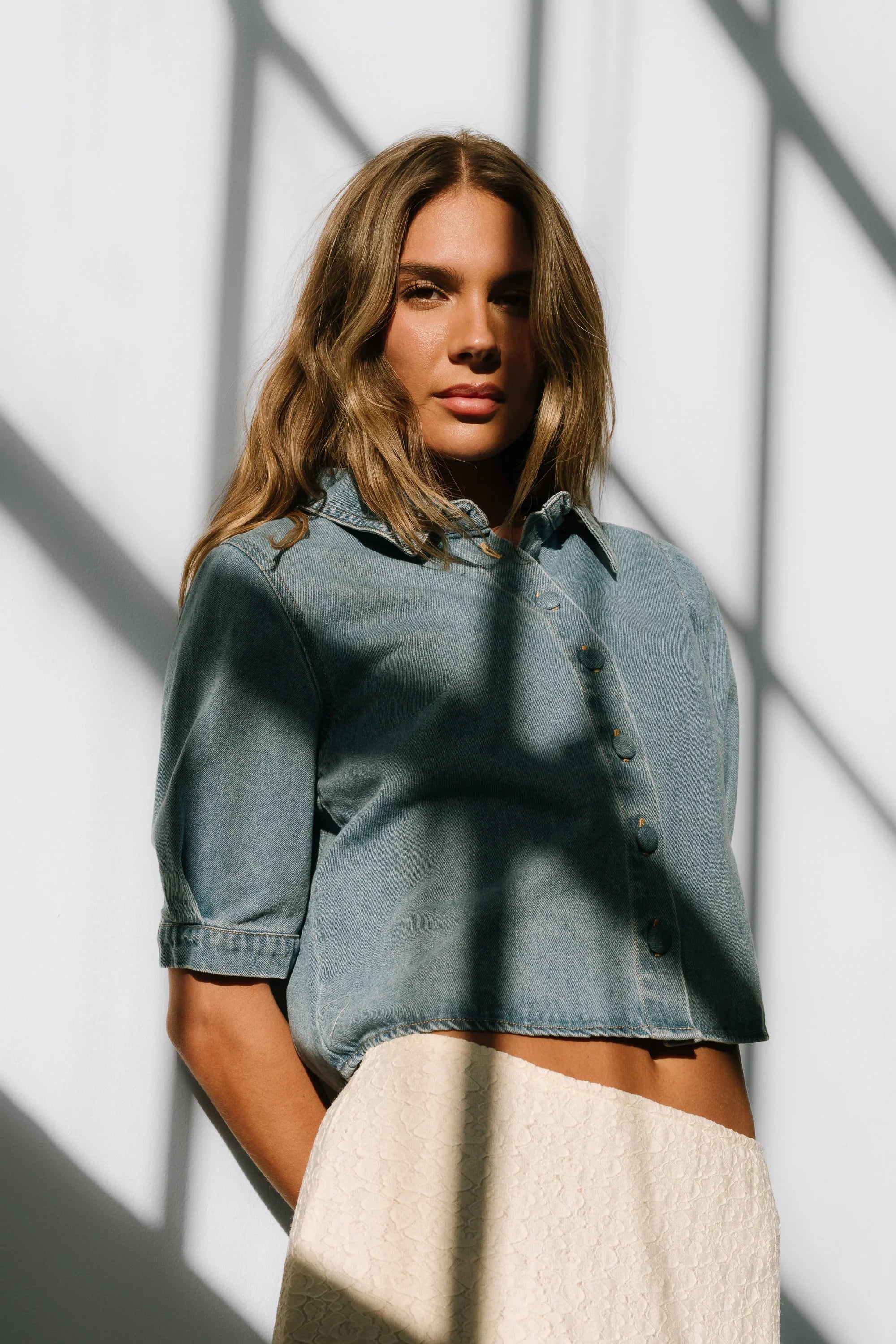 Betty Denim Button Up