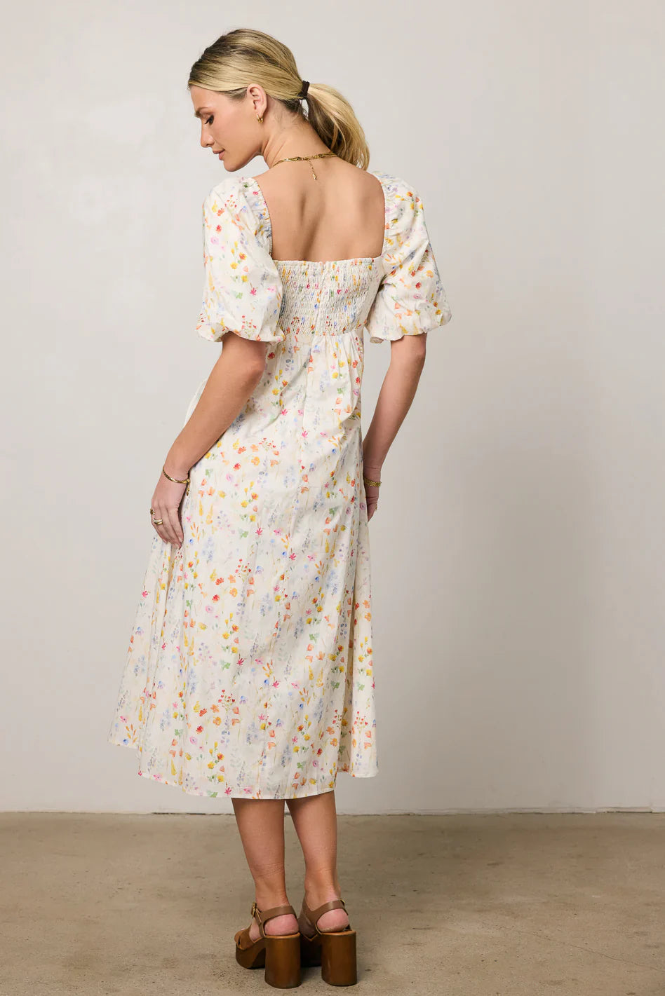 Claire Floral Midi Dress