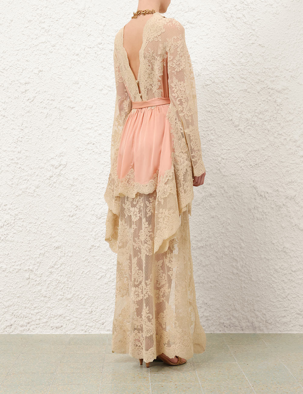 Zimmermann Hypnotic Satin Drape Dress #335820