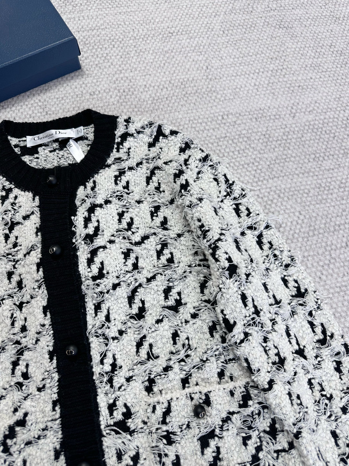 Dior Top -quality Version Houndstooth Two-piece Cardigan #307250