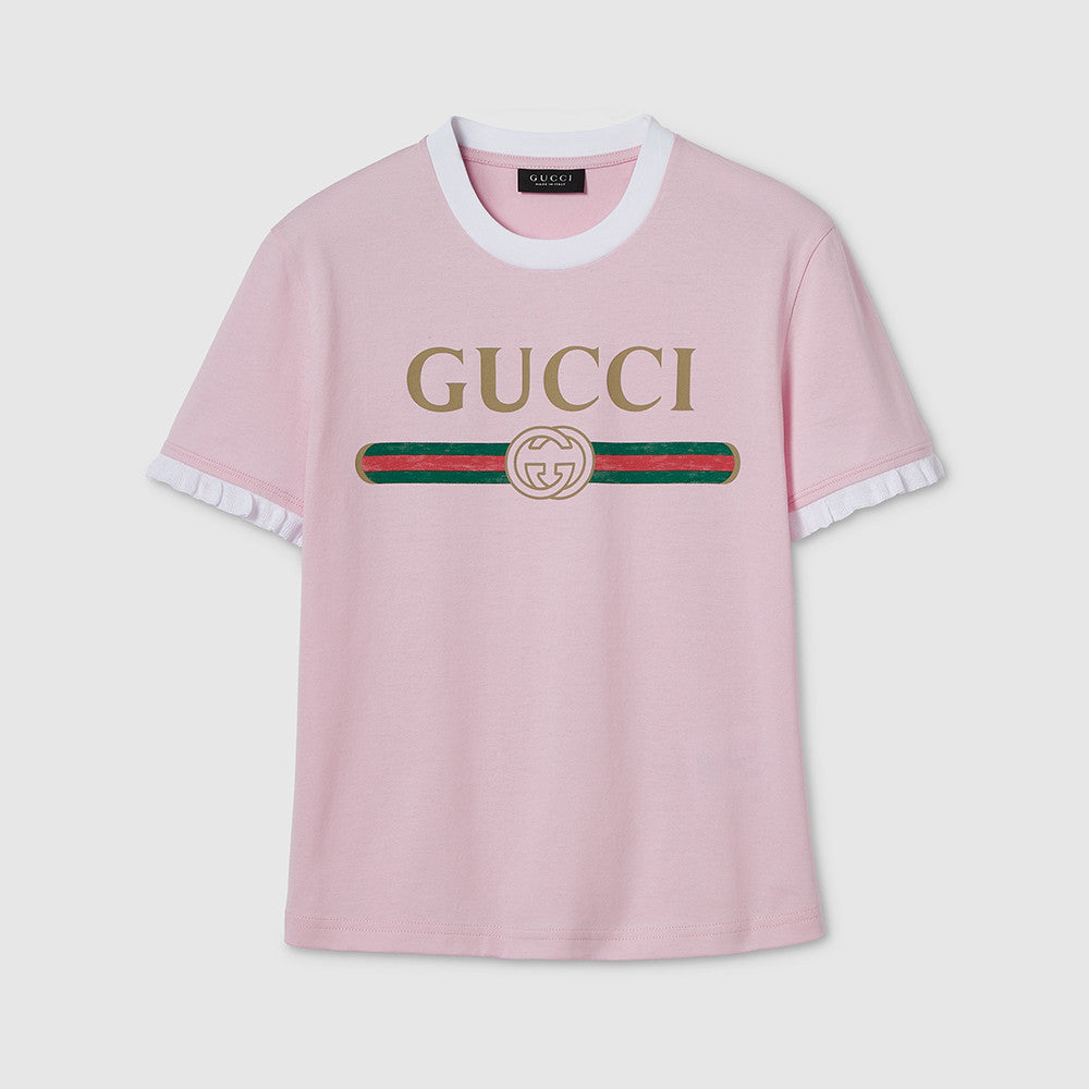 Gucci Cotton Jersey T-shirt With Print #377873
