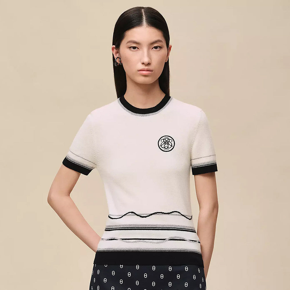 Herm¨¨s Ex-Libris short-sleeve sweater #377273