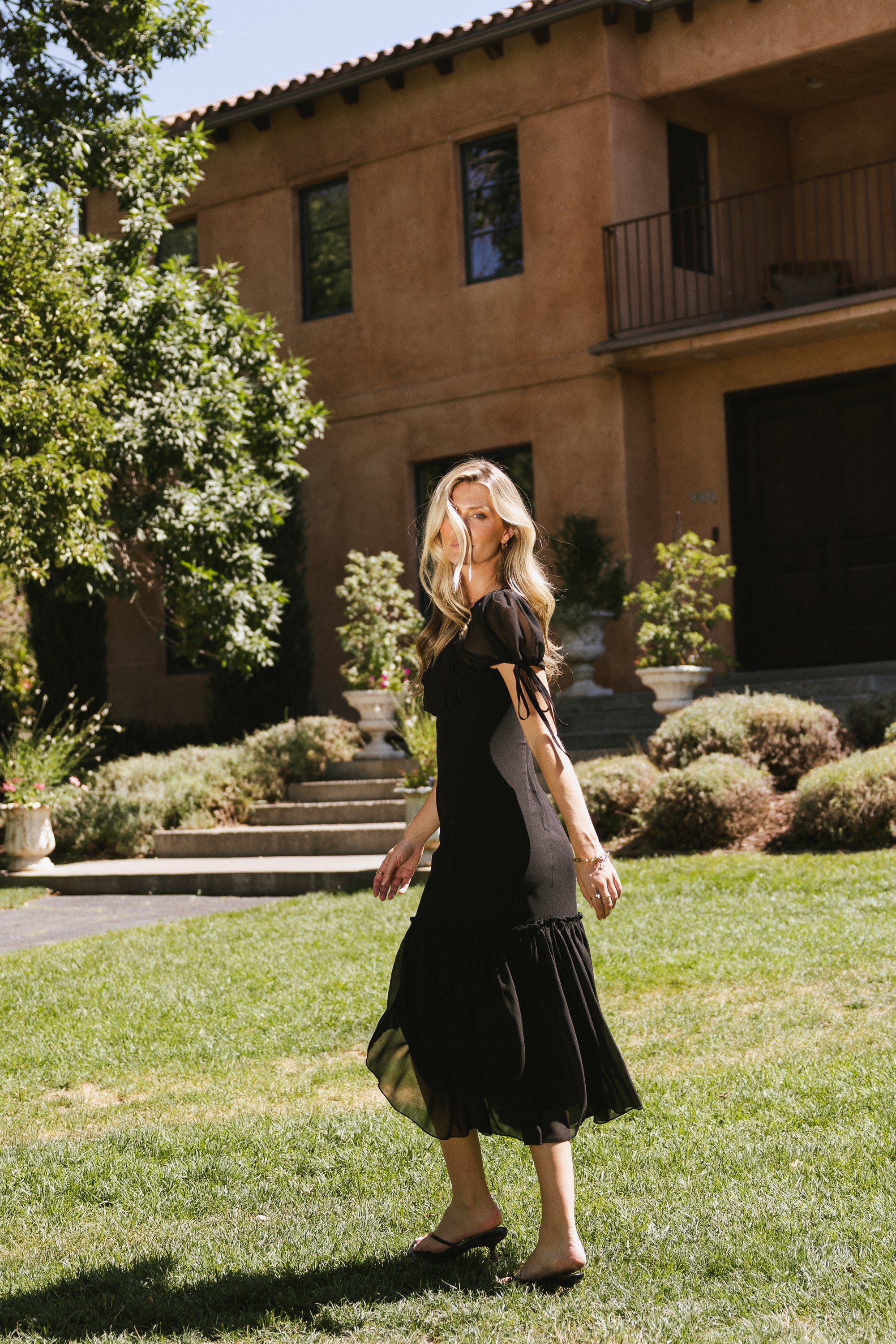 Dallas Sheer Midi Dress