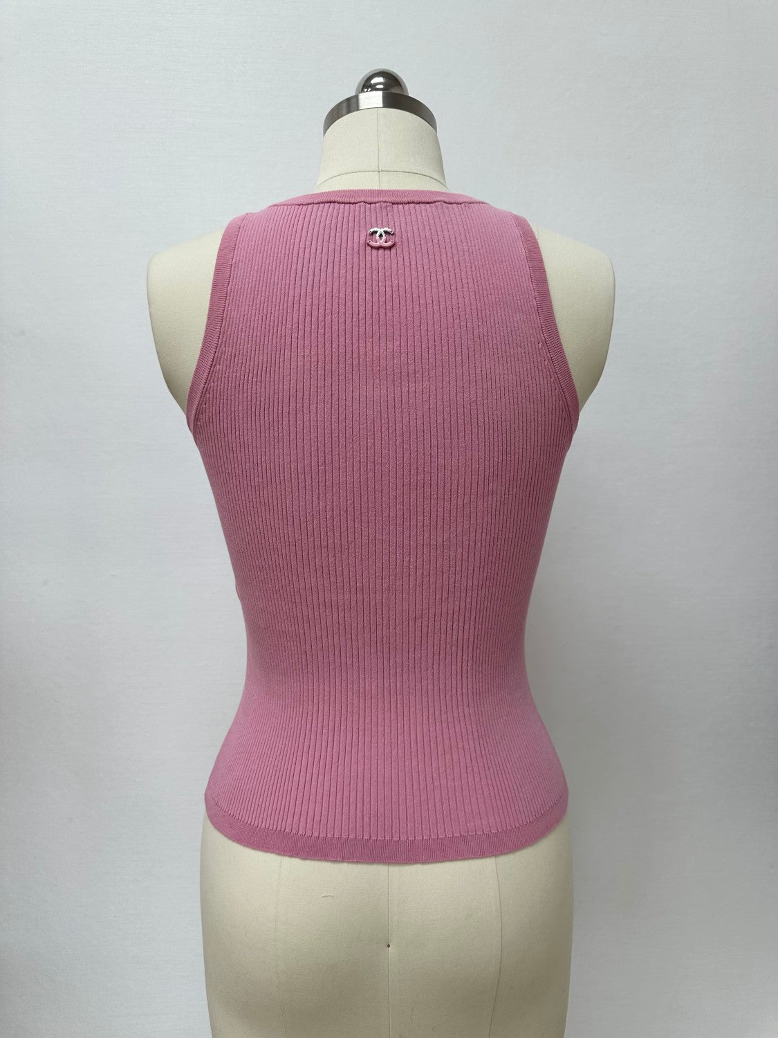 Chanel Women's Summer Fashion Casual Crew Neck Sleeveless Combed Cotton Yarn Knit Tank Top Vest #78775