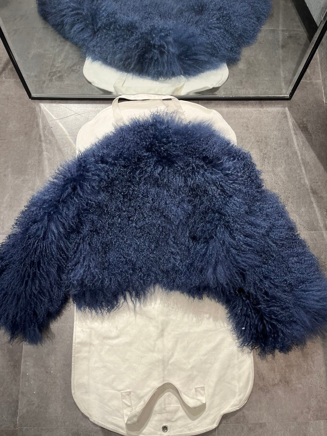 Beach Sheepskin Solid Color Fluffy Casual Long-Sleeved Fur #171746