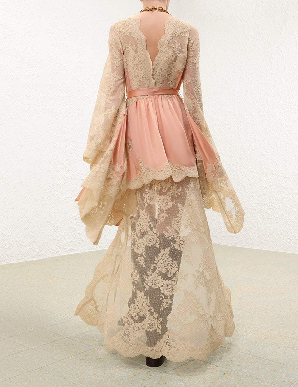 Zimmermann Hypnotic Satin Drape Dress #335820
