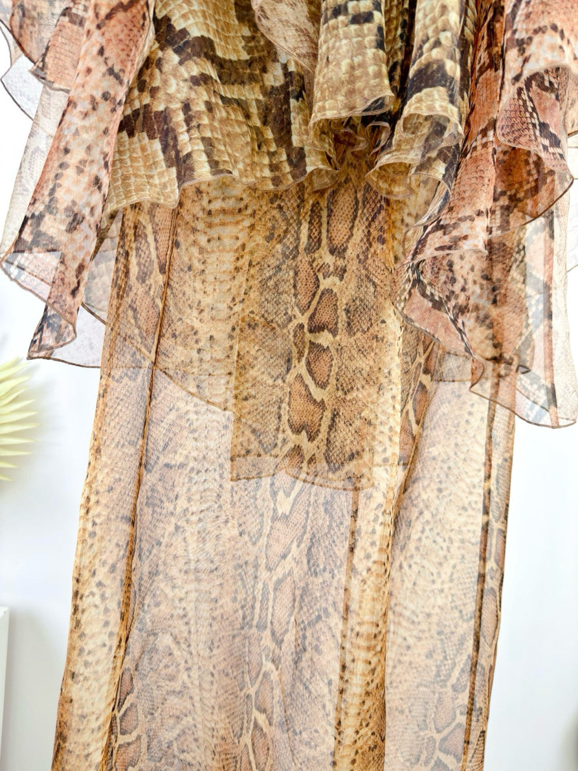 Zimmermann Women's Memento Billow Dress Spliced Snake #333479