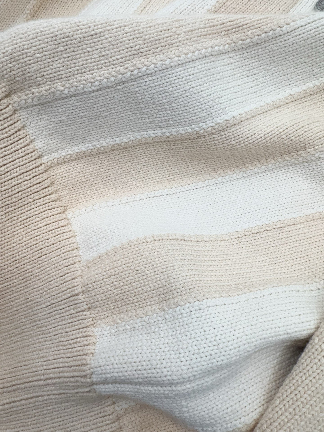 Hermes Long sleeve Long Cardigan Thick Bicolor Cotton #333633