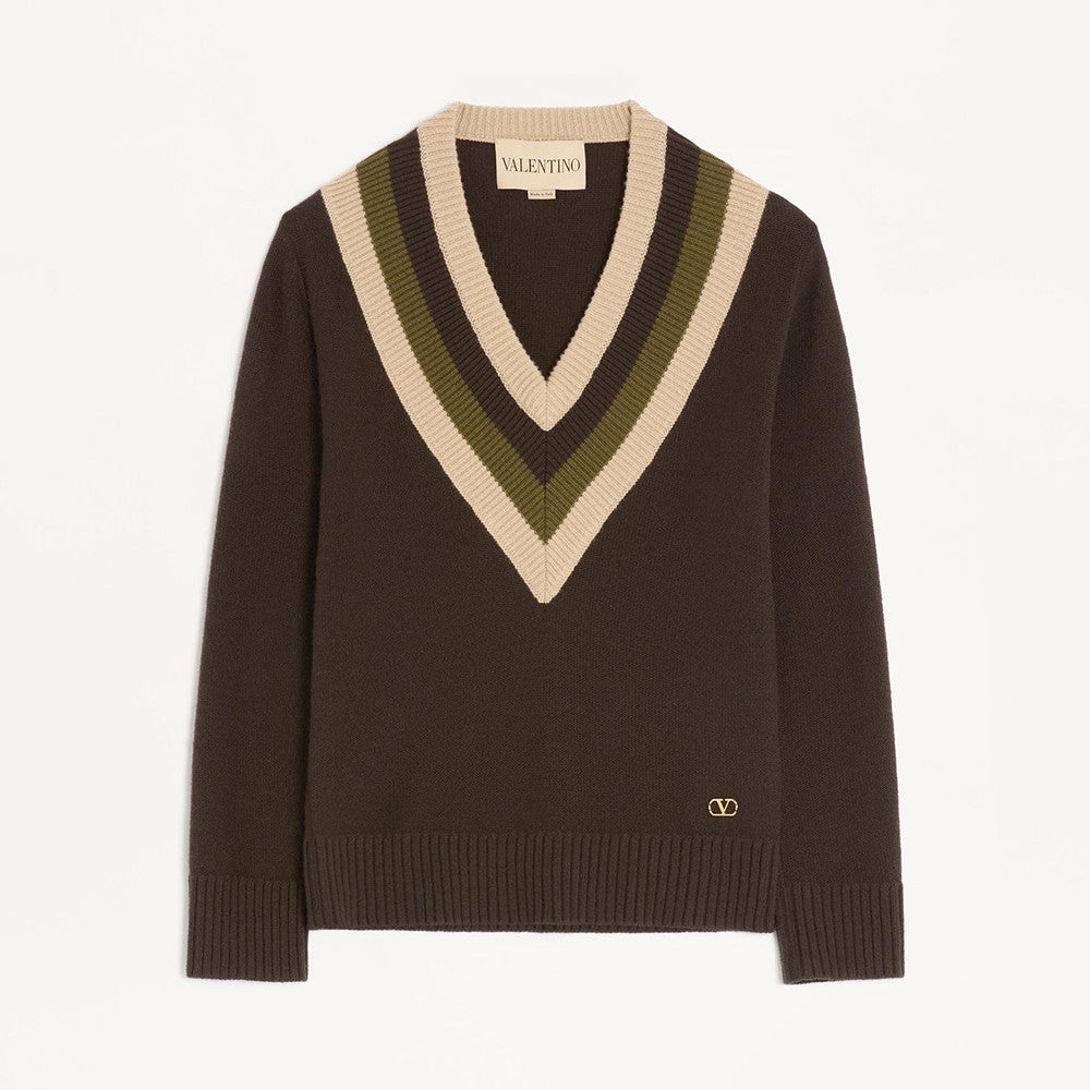 Valentino Wool Jumper Woman Dark Fudge beige #333903