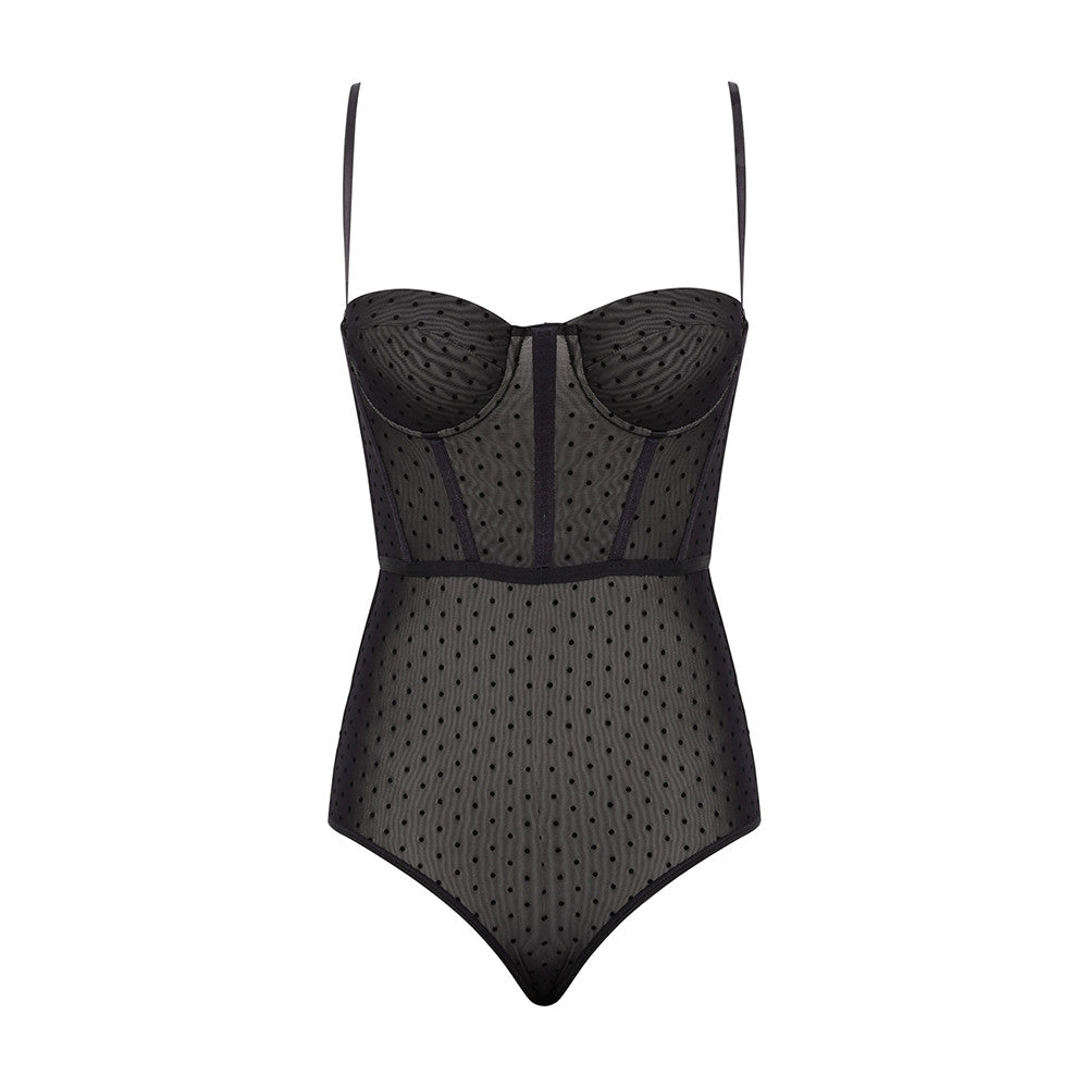 Zimmermann Dot Bodysuit Black #336152