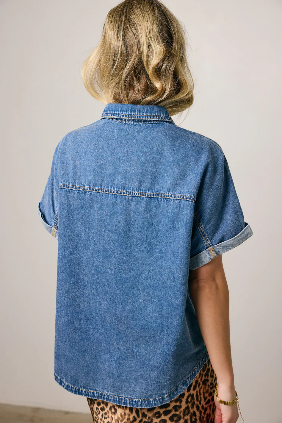 Luca Denim Button Up