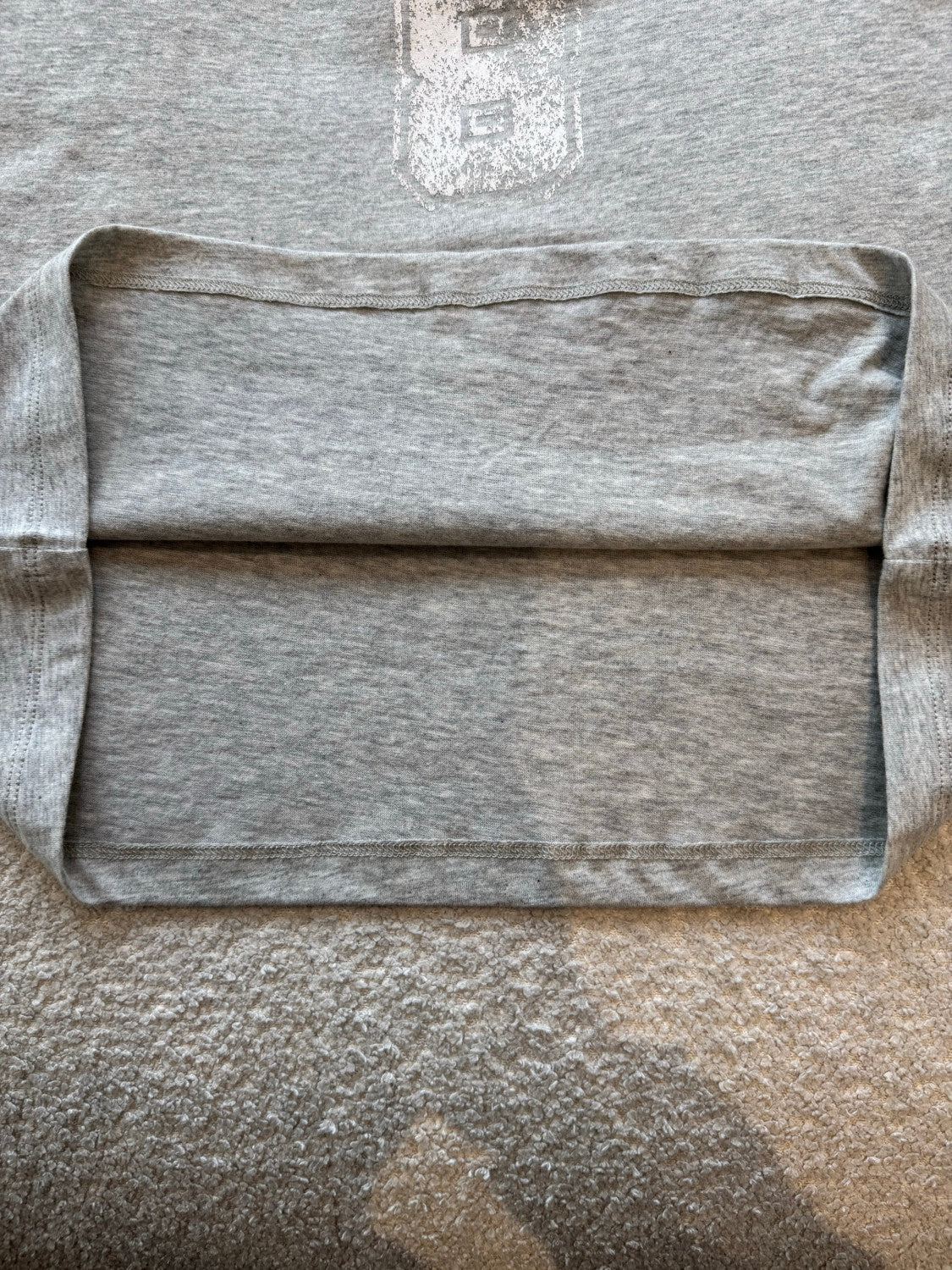 DIOR T-Shirt Gray and White Cotton Jersey #377461