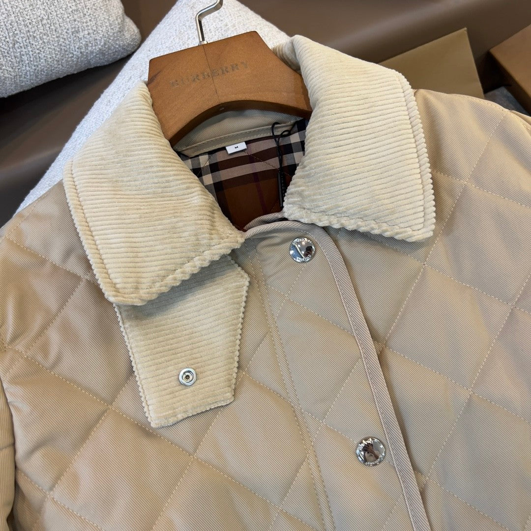 Burberry Women's Fall/Winter Fashion Casual Solid Color Lapel Single Breasted Short Jacket #79197