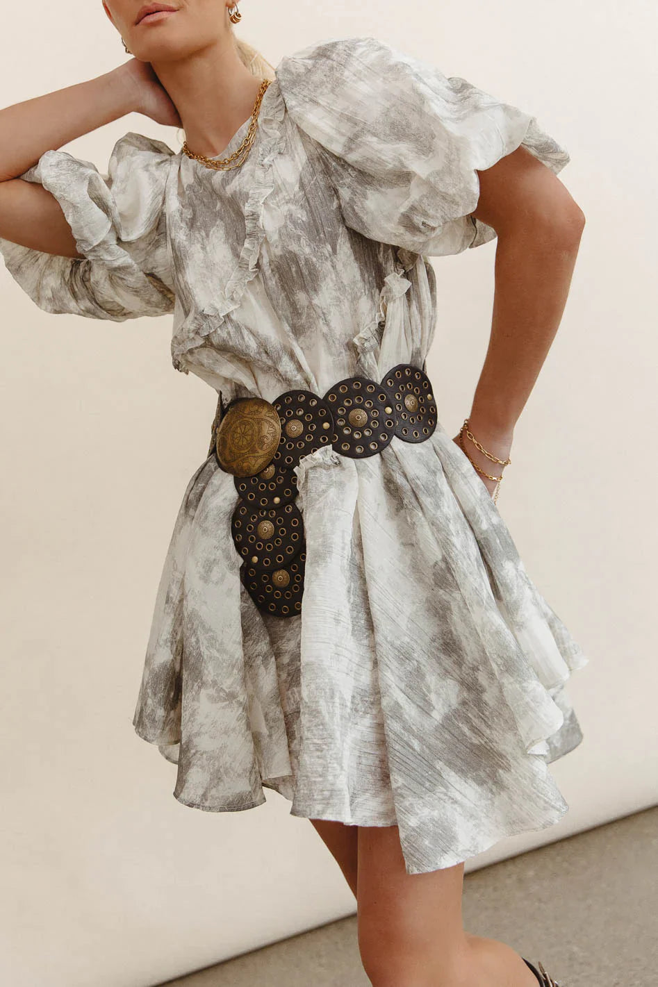 Kellie Abstract Babydoll Dress