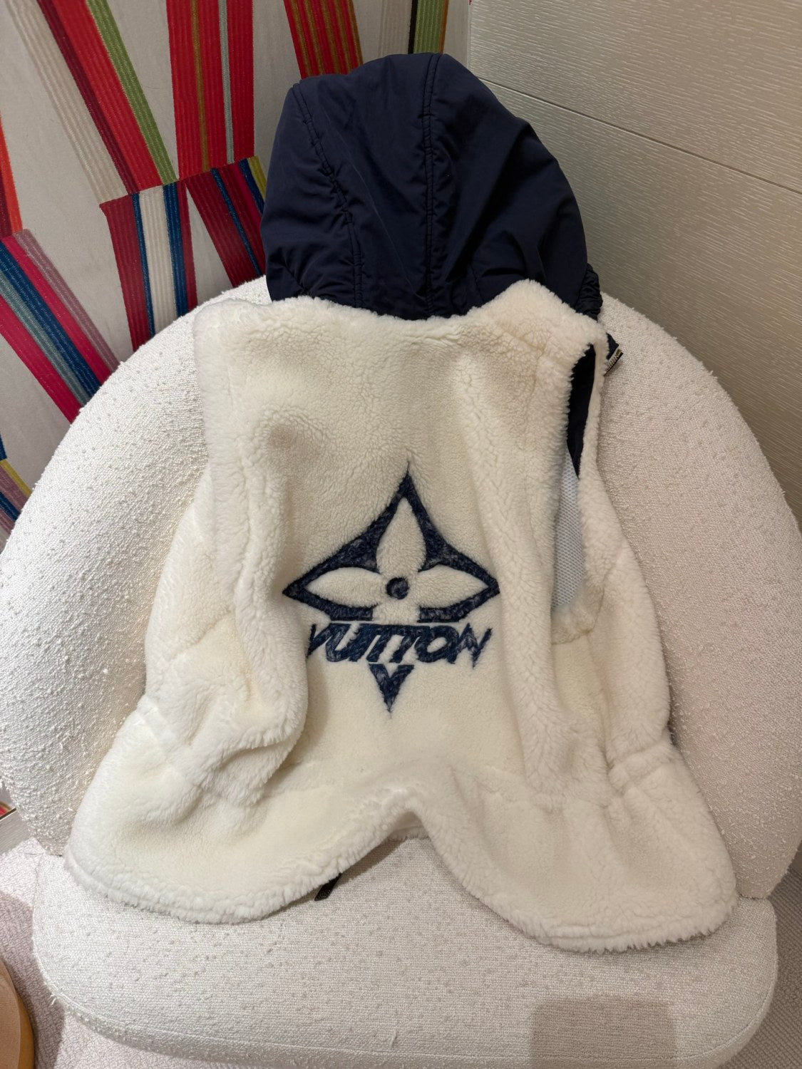 Louis Vuitton Ski Plush Hooded Vest #334345