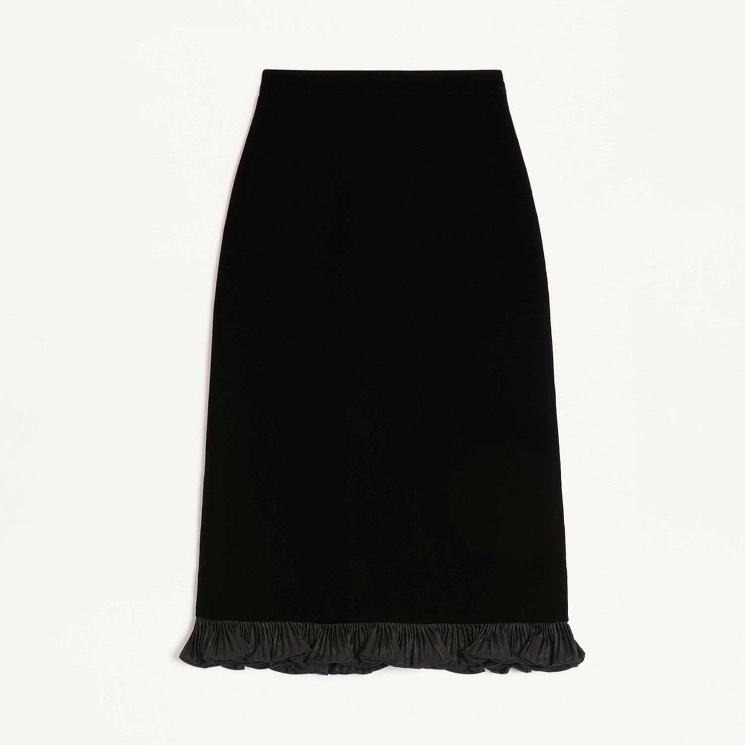 Valentino Women's Autumn Velvet Black Shirt Bow Jacket Slim Elegant Temperament Fashion Half-body Skirt Set Suit Ngvp #2633