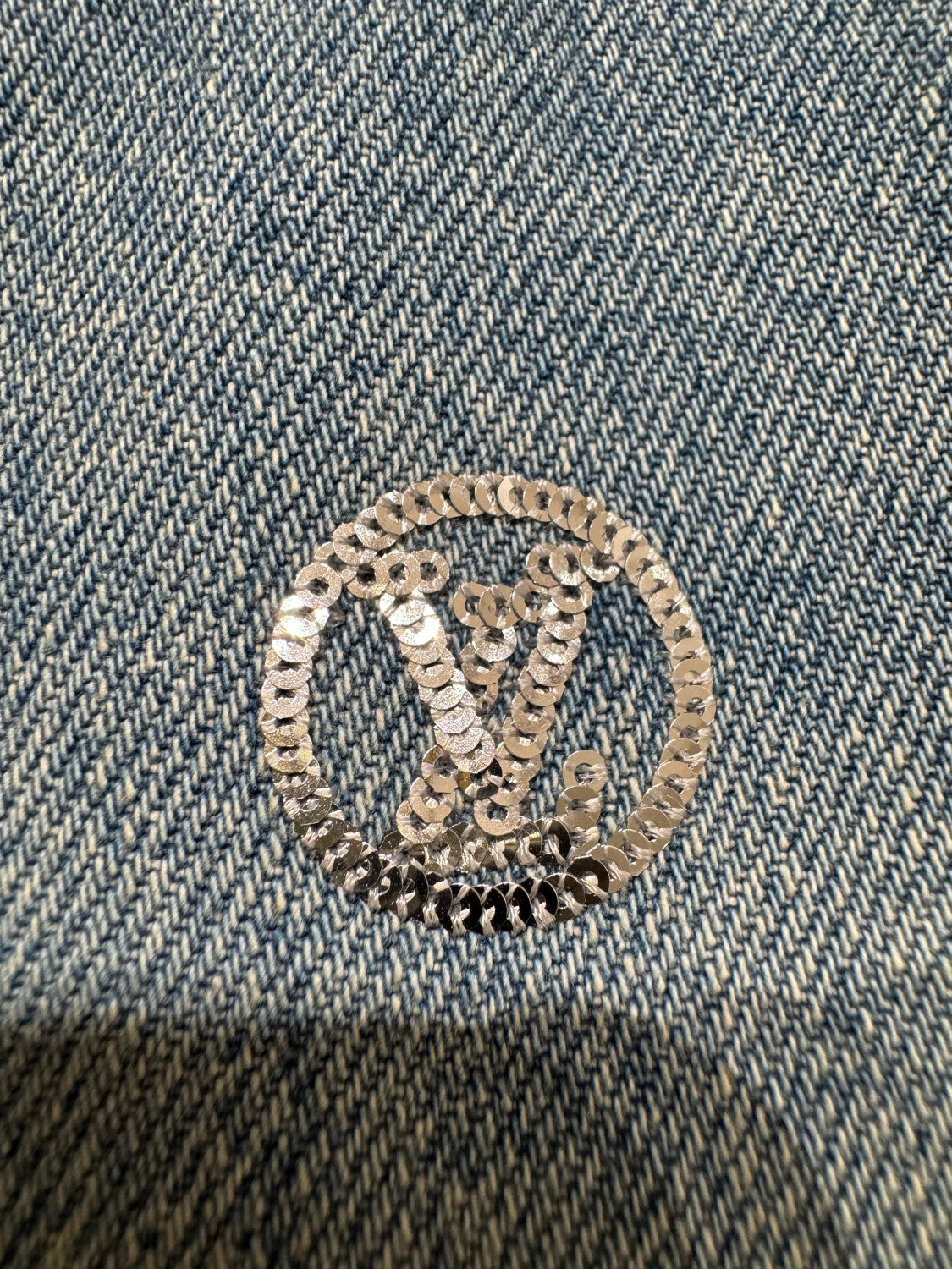 LOUIS VUITTON Signature Sequin Jeans #377464