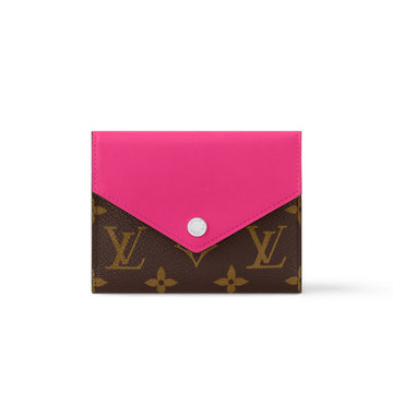 Louis Vuitton Women's Retro Fashion Logo Printing Folding Short Cowhide VICTORINE Wallet Bag Bags #77749