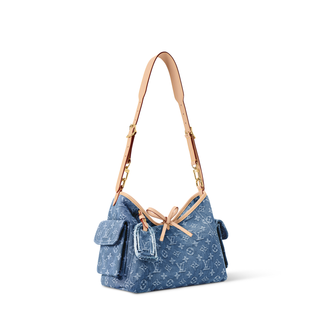 LOUIS VUITTON Carryall Cargo PM Monogram Denim Handbags M28287#379361
