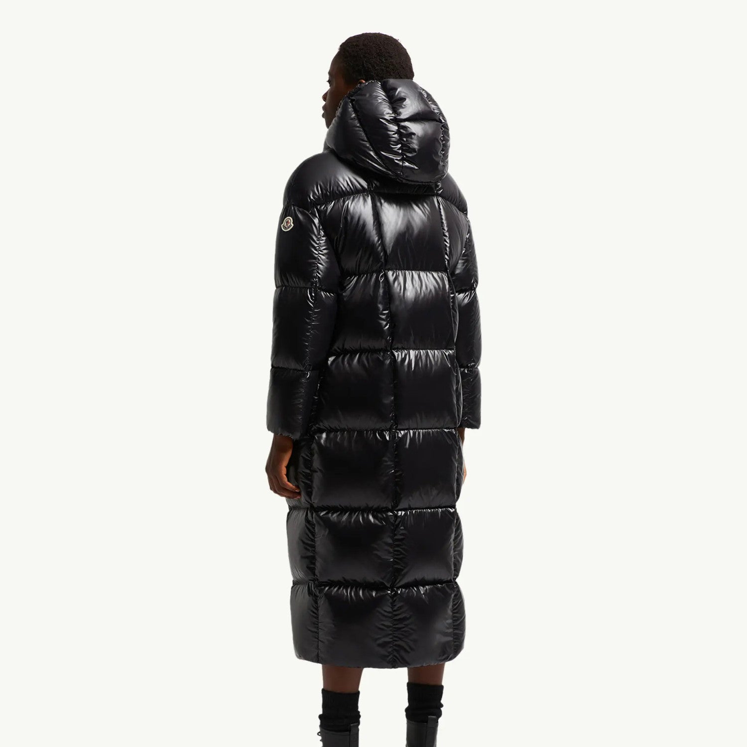Moncler Parnaiba Men's And Women's Winter Fashion Casual Solid Color Nylon White Goose Down Hooded Long Down Jacket #78769