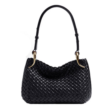 Bottega Veneta  clicker Metallic Finish Intreccio Woven Magnetic Clasp Tote Shoulder Bag Women's Luxury Elegant Bags 730968V01D12250 Ngvp #1985