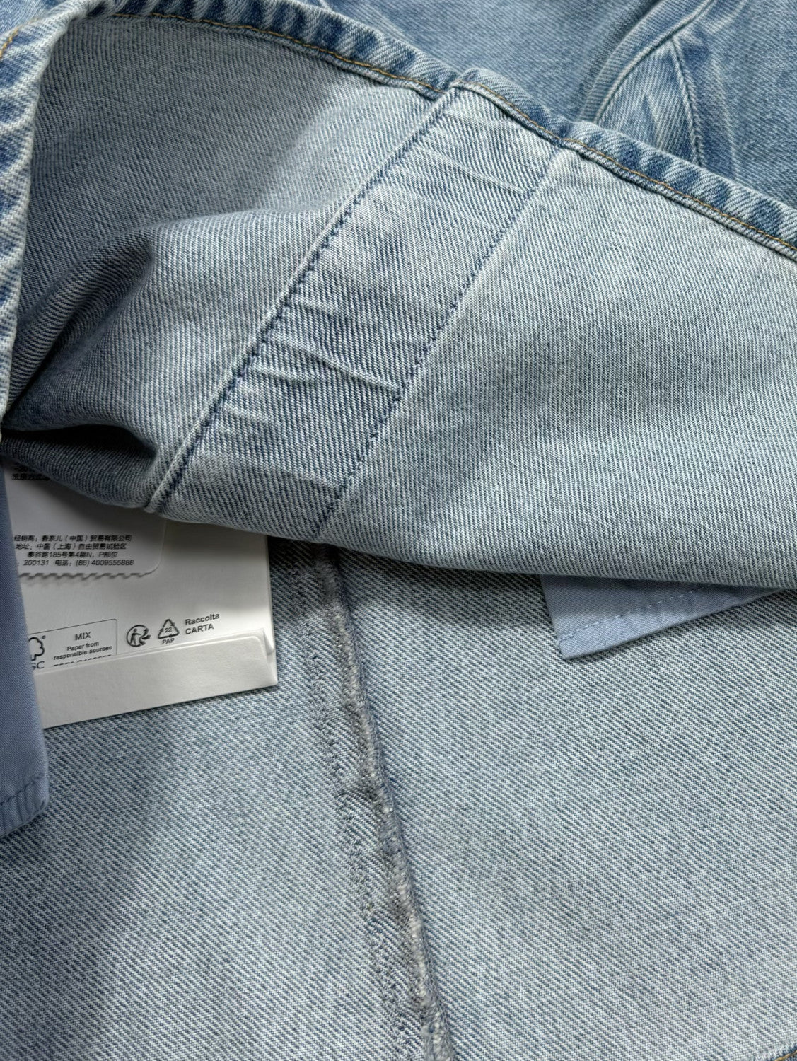 Chanel Women's Summer Cotton Bow-Tie Solid-Color Mid-Rise Denim Skirt Ngvp #2589