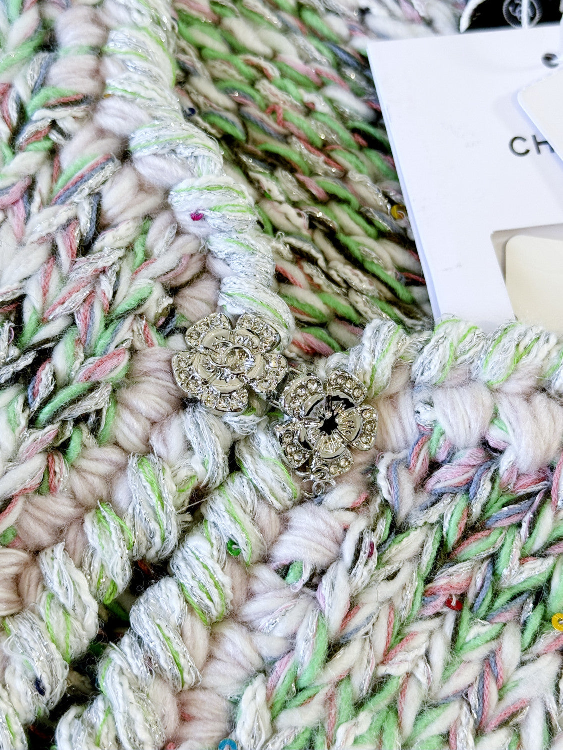 Chanel Jacket Cotton Wool Multicolour #333815
