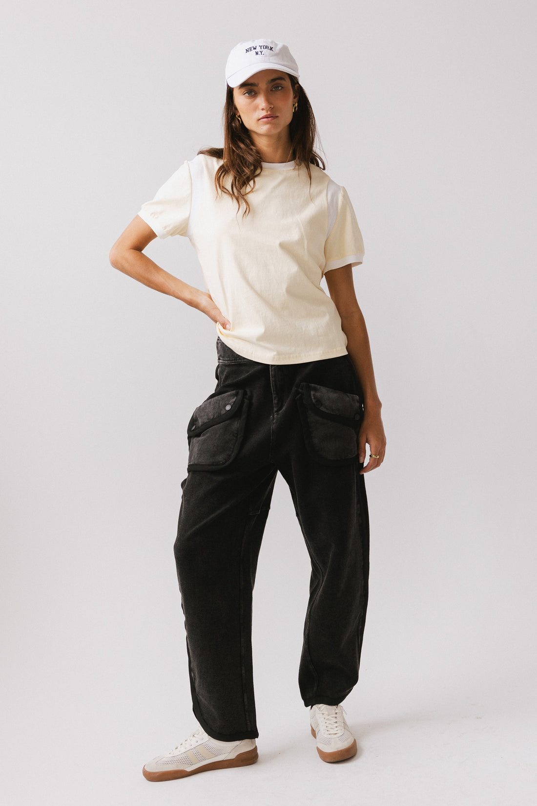 Emma Contrast Top in Yellow