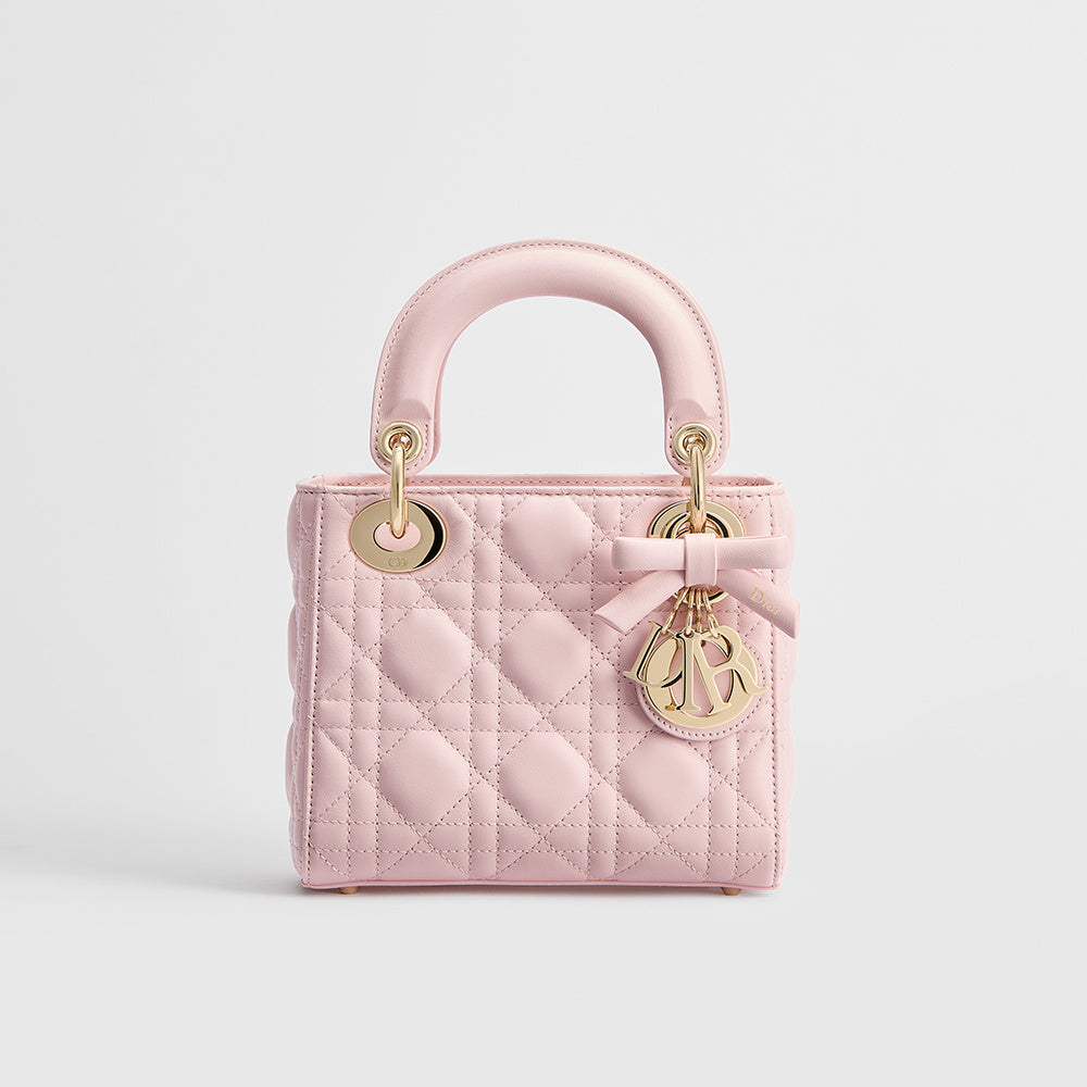 DIOR Mini Lady Dior Bag with Chain Black Cannage Lambskin #376913