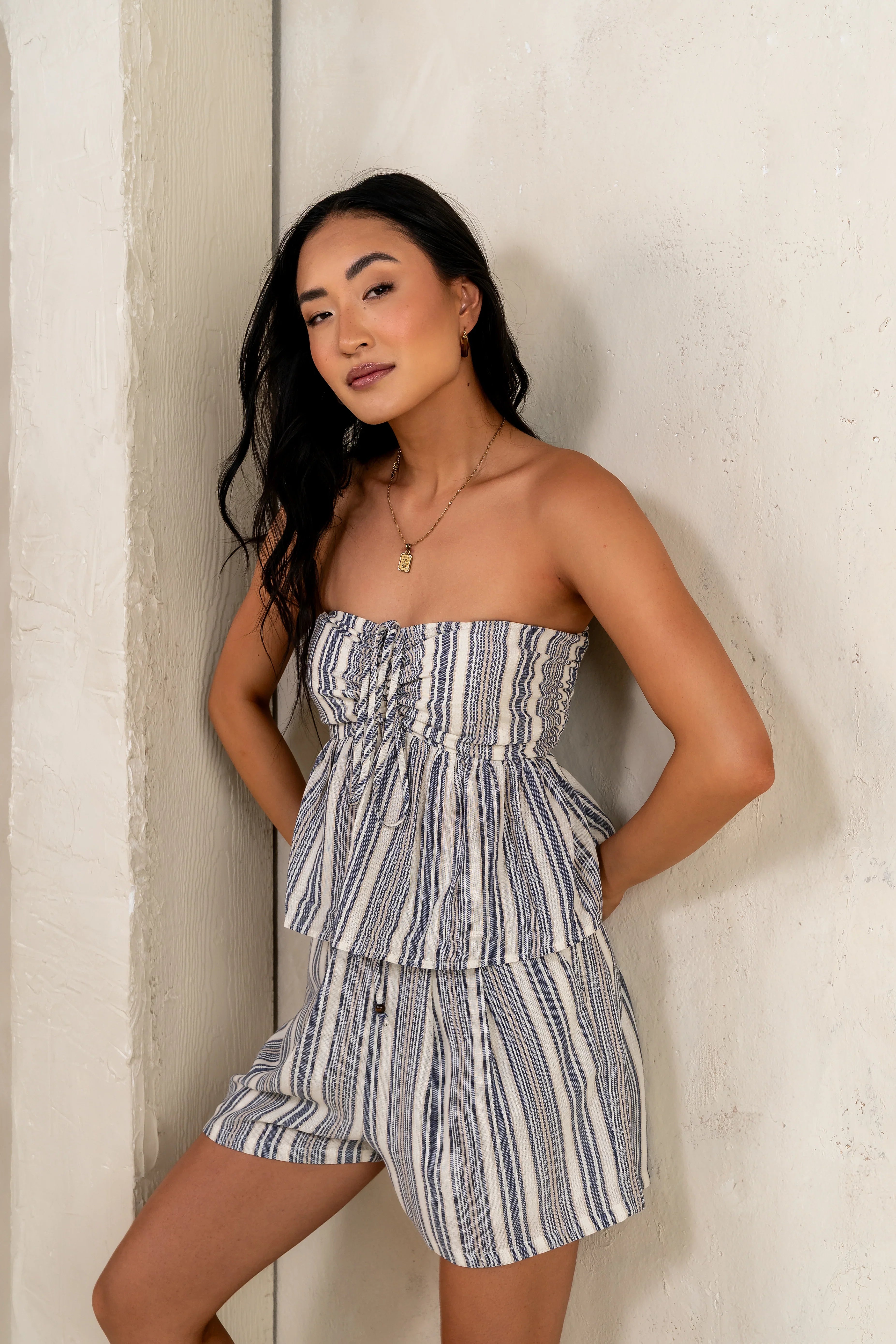 Nylah Striped Halter Top