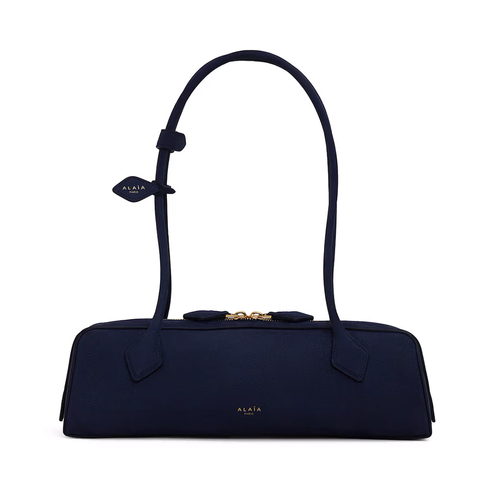 Alaïa Raspberry Le Teckel Medium Bag in Nubuck #320545